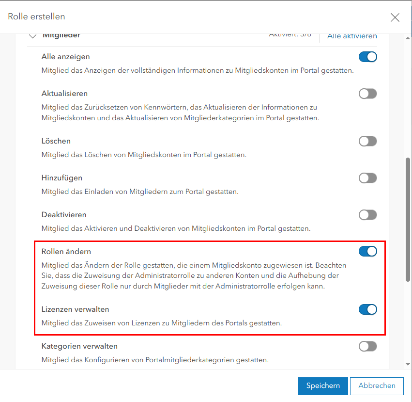 Erforderliche Privilegien für den Terratwin Administrator